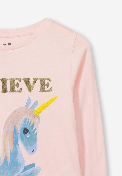 Cotton On - Penelope long sleeve tee - pink