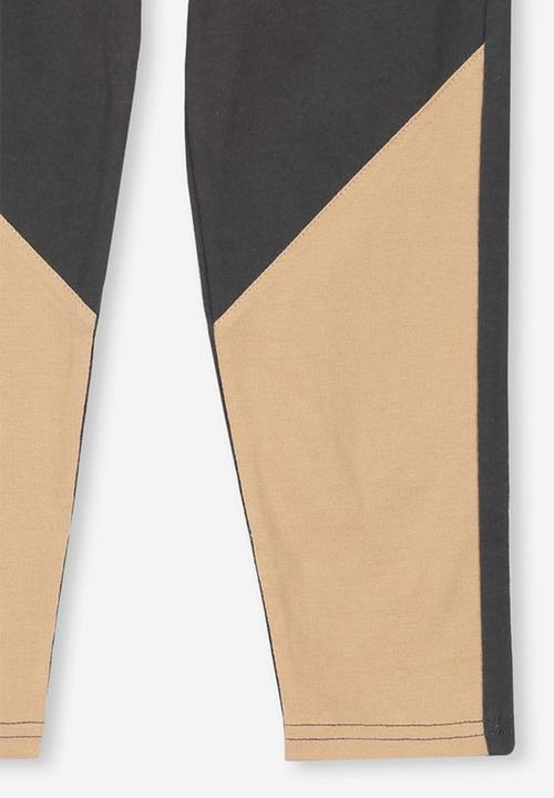 Cotton On - Miles slouch pant - black & beige