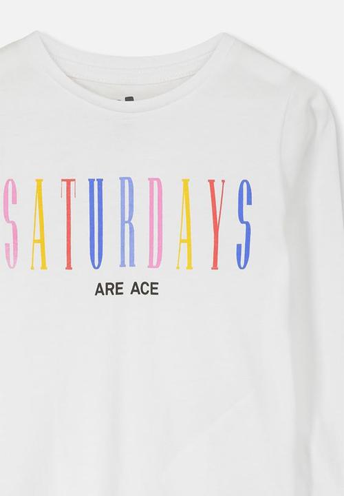 Cotton On - Penelope long sleeve tee - white
