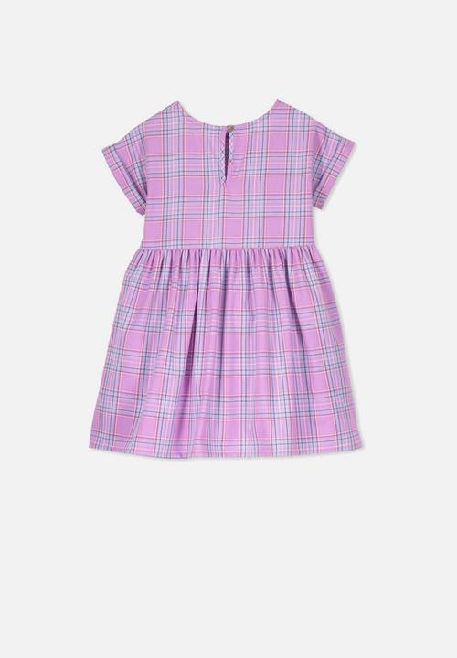 Cotton On - Malia short sleeve dress - lilac