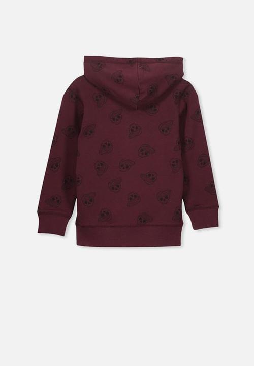 Cotton On - Liam hoodie - burgundy