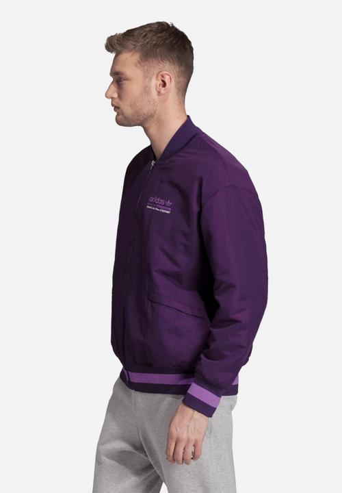 adidas Originals - Kaval varsity padded jacket - purple