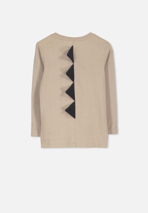 Cotton On - Tom long sleeve t-rapper tee - beige