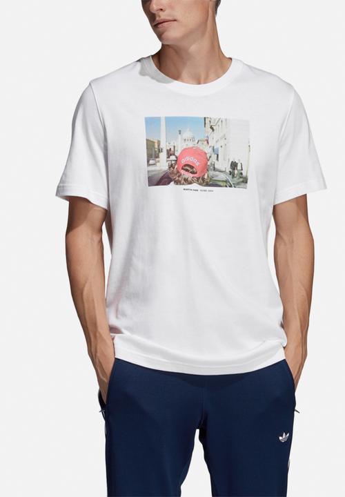 adidas Originals - Samstag photo tee - white