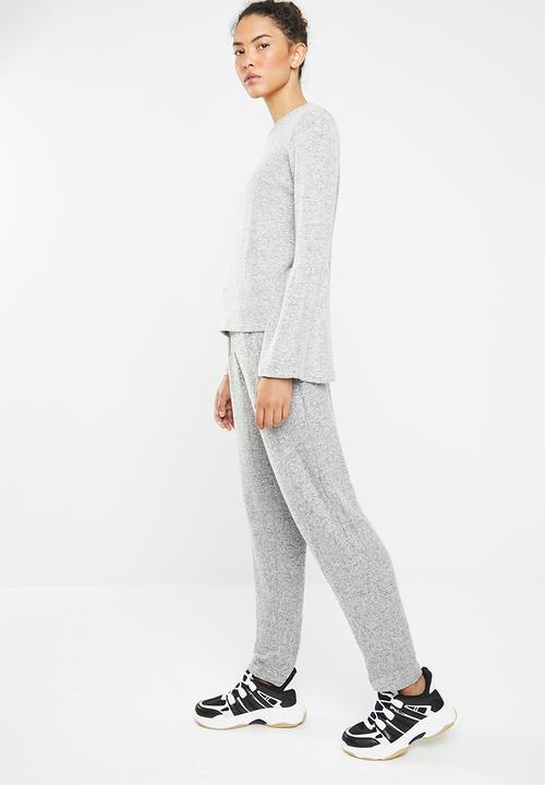 Brave Soul - Long sleeve top with bell sleeves - grey 