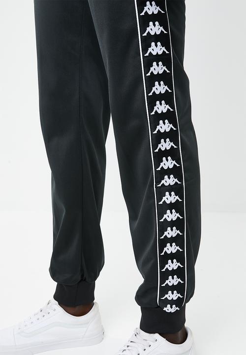 KAPPA - 222 Banda Wrastoria slim fit track pants - A62 black and white