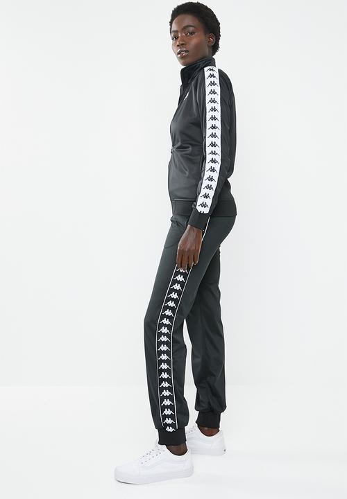 KAPPA - 222 Banda Wrastoria slim fit track pants - A62 black and white