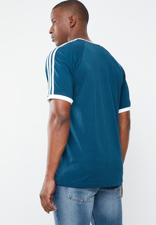 adidas Originals - 3 stripes tee - blue & white