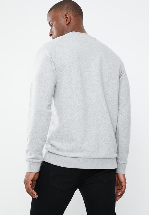 adidas Originals - Trefoil long sleeve crew sweater - grey