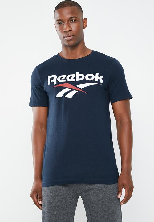 reebok classic t shirts mens blue