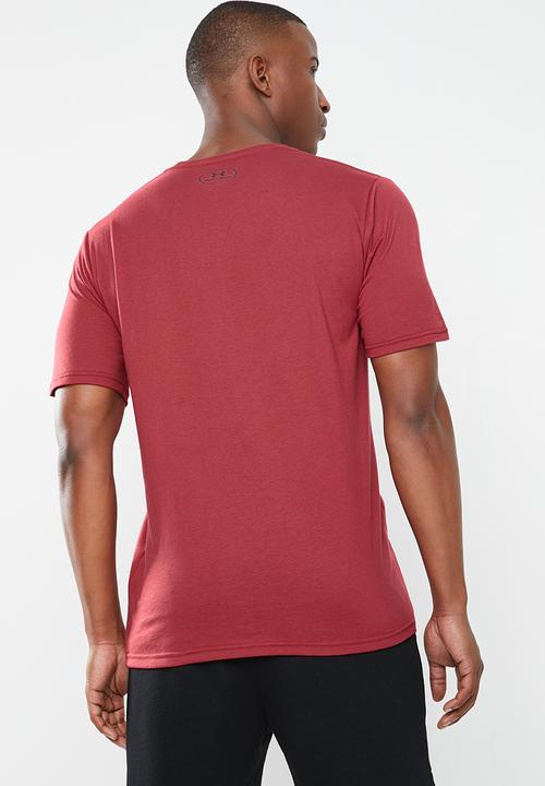 Under Armour - Sportstyle logo short sleeve tee - burgundy