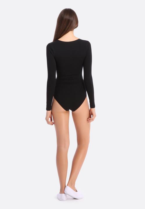 American Apparel - Cotton Spandex Jersey Cross-V Bodysuit