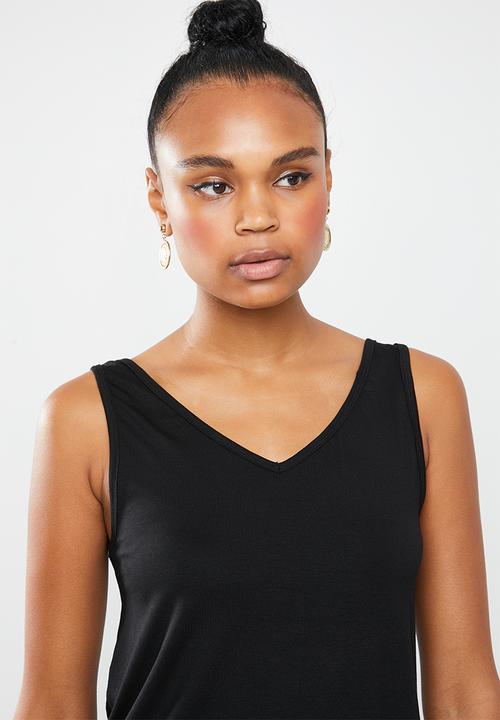 Superbalist - 2 Pack V-neck vest - black & brown