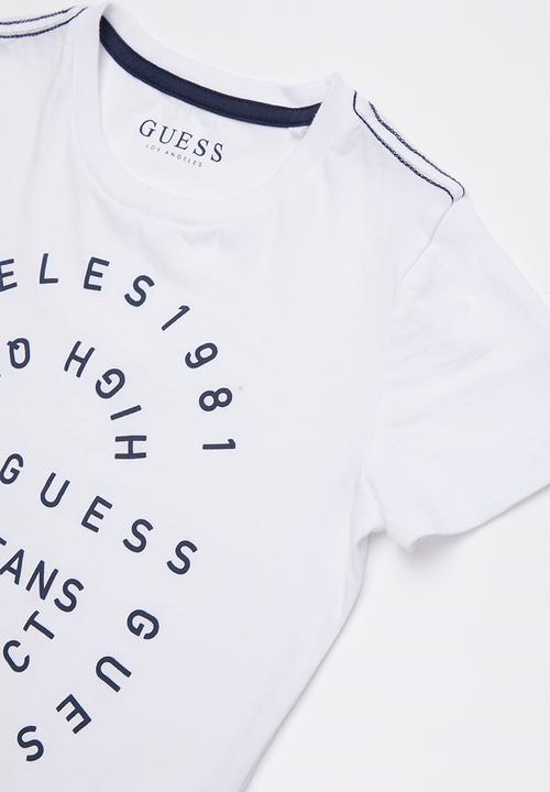 GUESS - Guess g tee - white