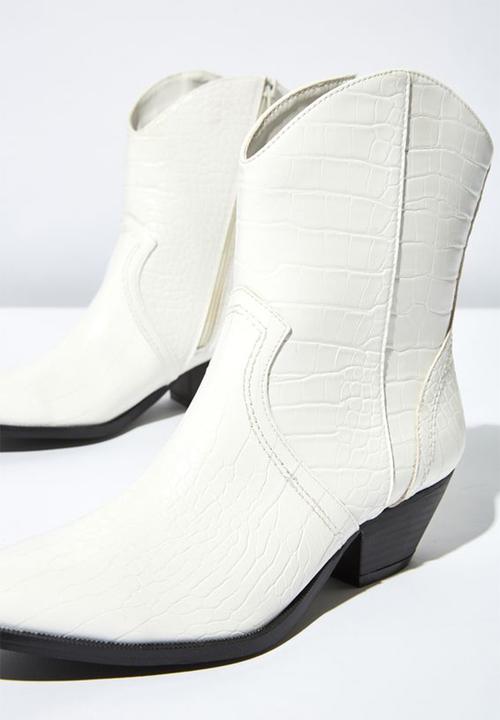Cotton On - Larissa western boot - white