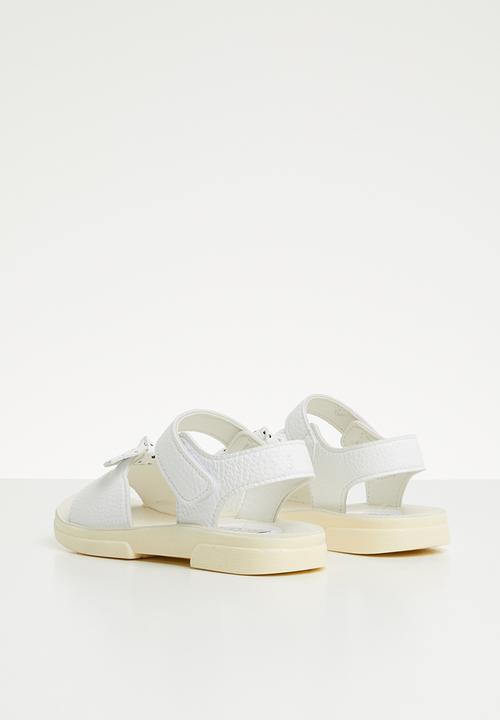Pop Candy - Bow detailed sandal - white