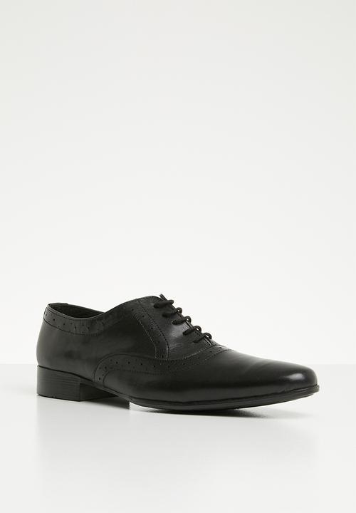 basicthread - Jonathan leather oxford - black