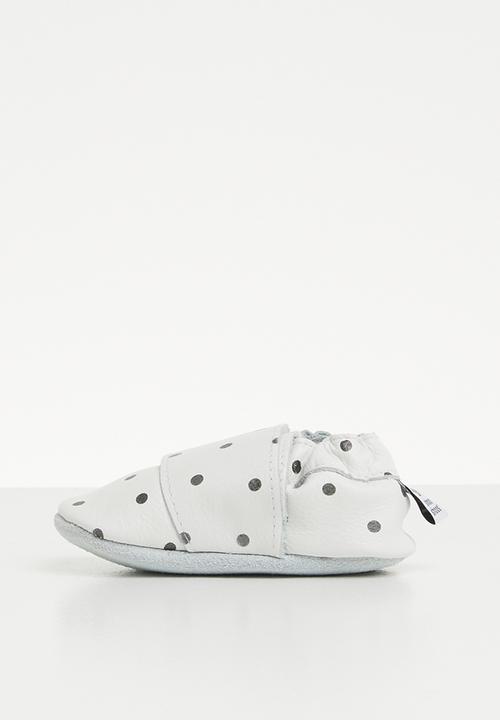 shooshoos - White speckled egg slip on - white