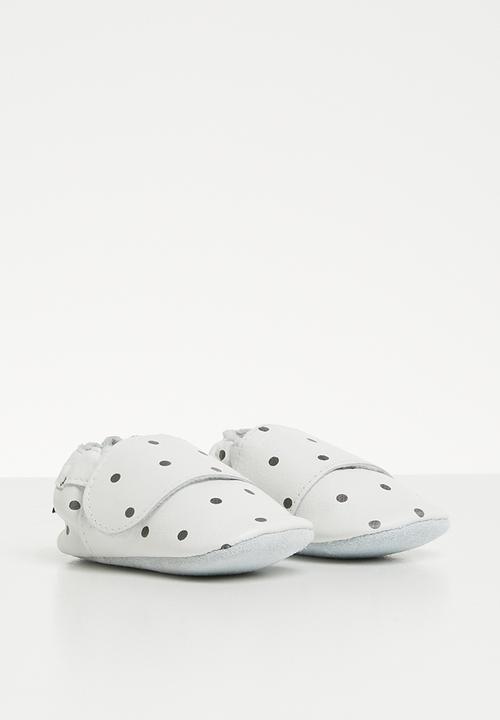 shooshoos - White speckled egg slip on - white