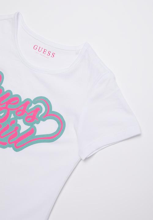 GUESS - Short sleeve guess girl tee - white