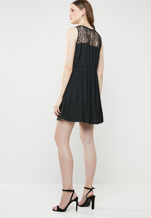 ONLY - Maika lace sleeveless dress - black