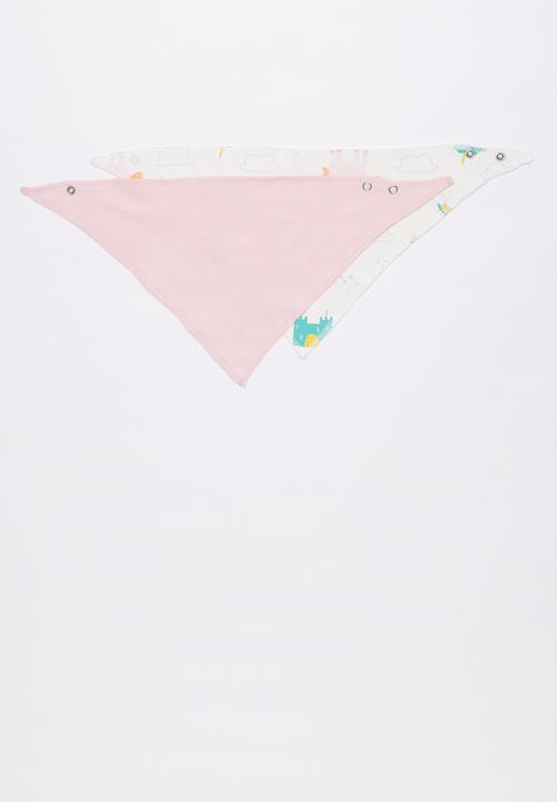 Baby Corner - Unicorn 2 pack feeding bib - multi