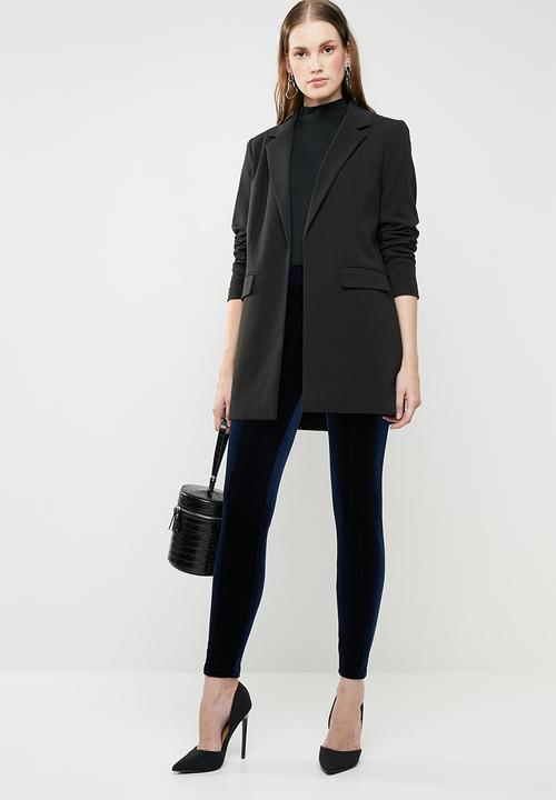 ONLY - Luxe velvet slim pants - blue