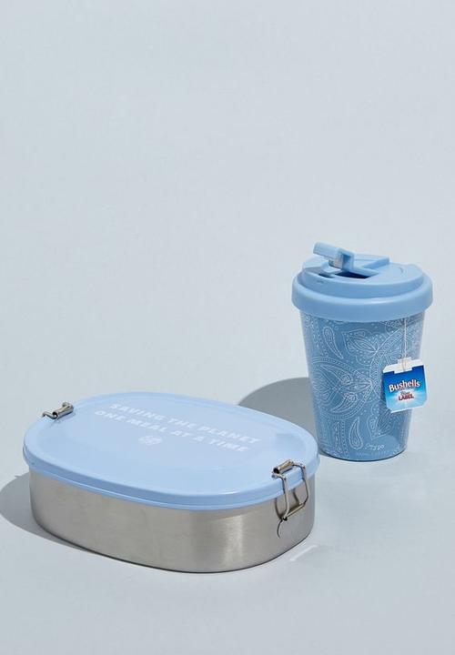 Typo - Take me away mug - blue & white