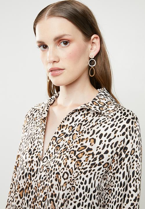 Superbalist - Asymmetrical shirt dress - multi
