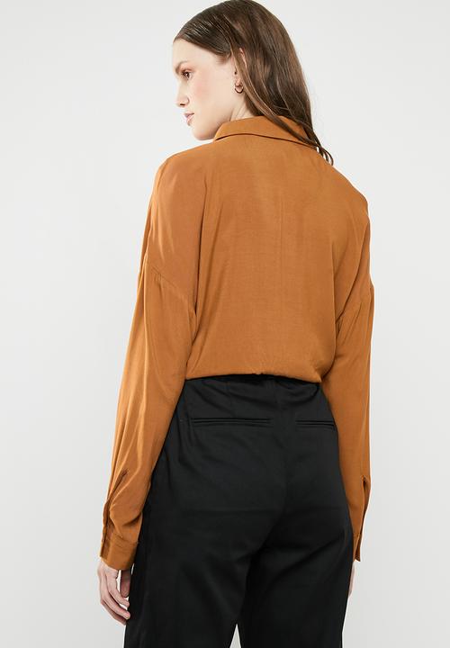 Superbalist - Drop shoulder shirt - brown