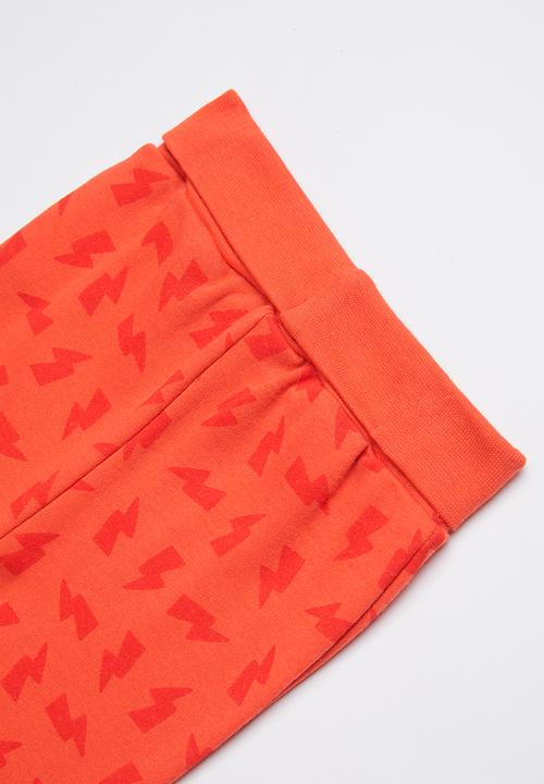 Baby Corner - Adventure printed pyjama set - red & white