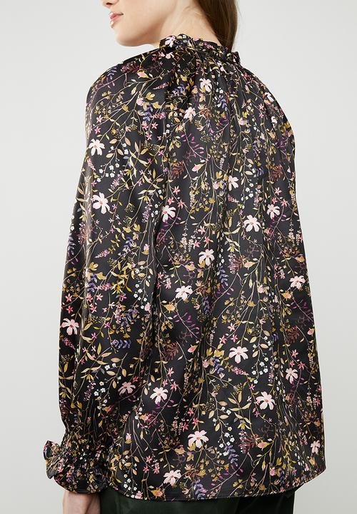 Superbalist - Satin peasant blouse - floral