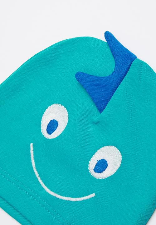 Baby Corner - Dino 2 pack printed sleepsuit & hat set - green