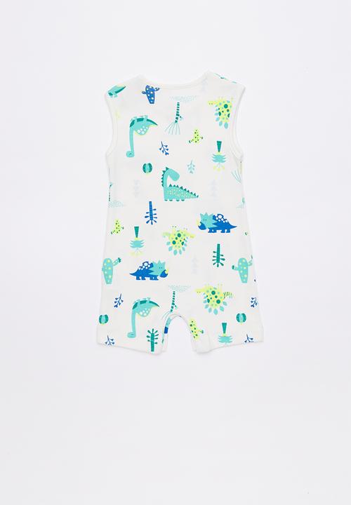 Baby Corner - Dino short sleeve sleepsuit - multi