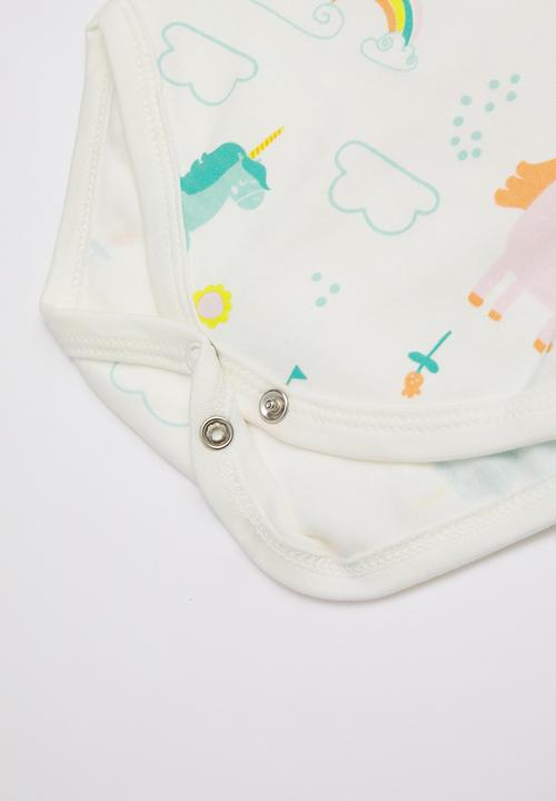 Baby Corner - Unicorn 3 pack bodysuit - multi