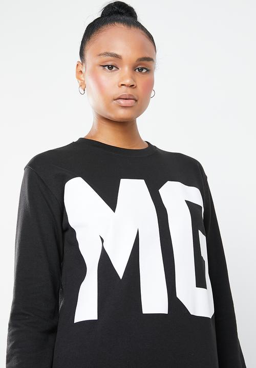 Missguided - MG sweatshirt - black