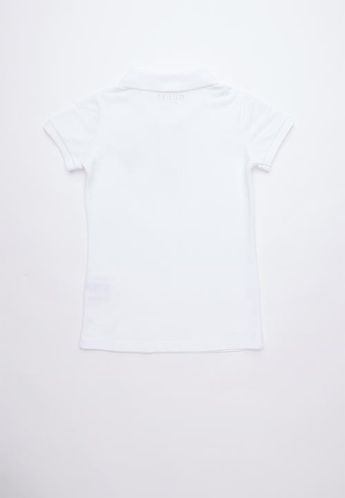 GUESS - Classic guess polo tee - white 