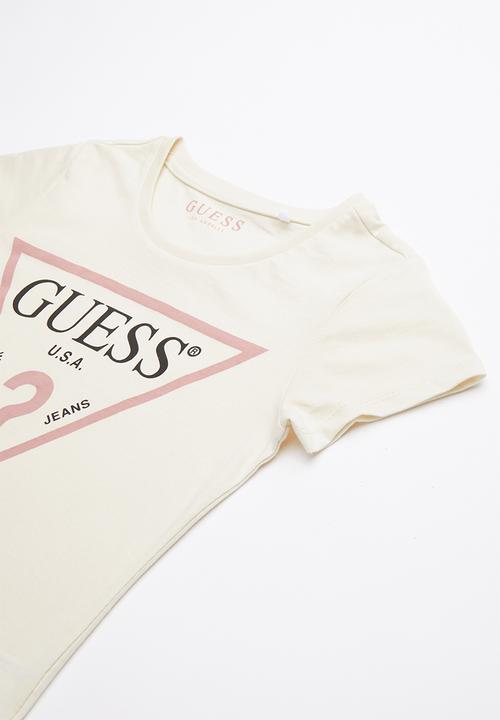 GUESS - Short sleeve classic tri tee - yellow