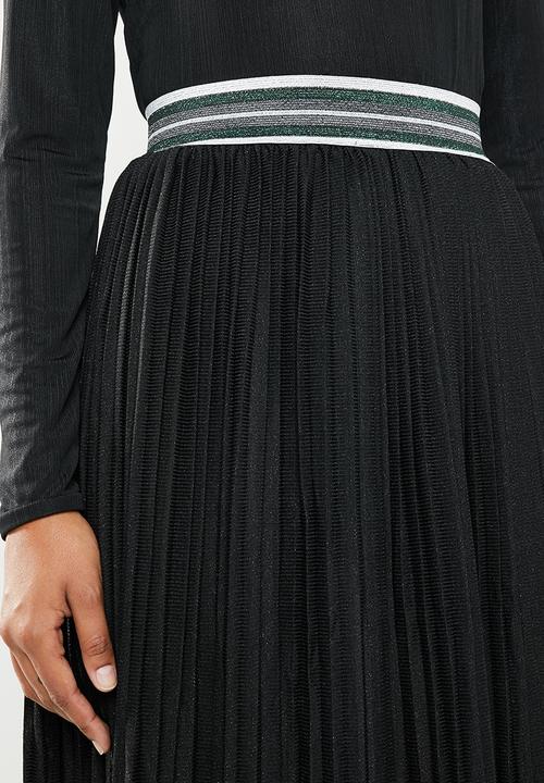 ONLY - New sway pleat skirt - black