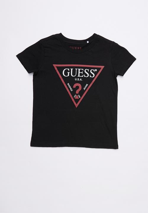 black guess tee