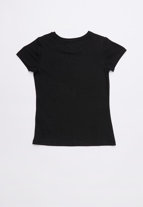 GUESS - Short sleeve classic triangle tee - black