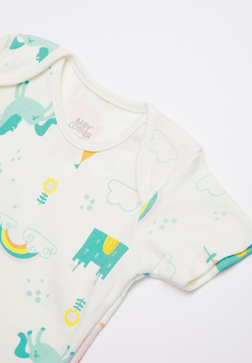 Baby Corner - Unicorn 3 pack bodysuit - multi