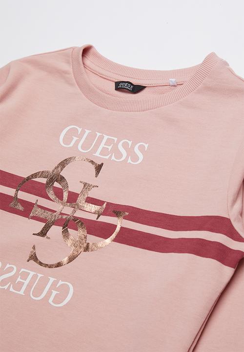 GUESS - Long sleeve fashion quatro active top - pink