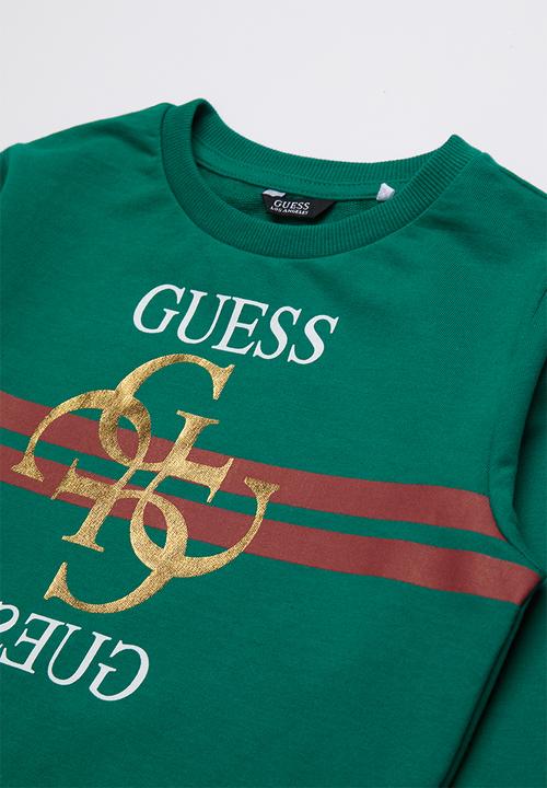 GUESS - Long sleeve fashion quatro active top - green