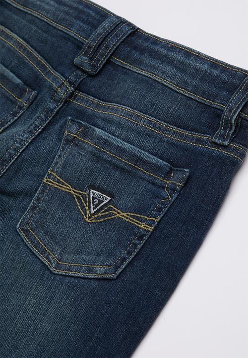 GUESS - Dark tint wash skinny - blue