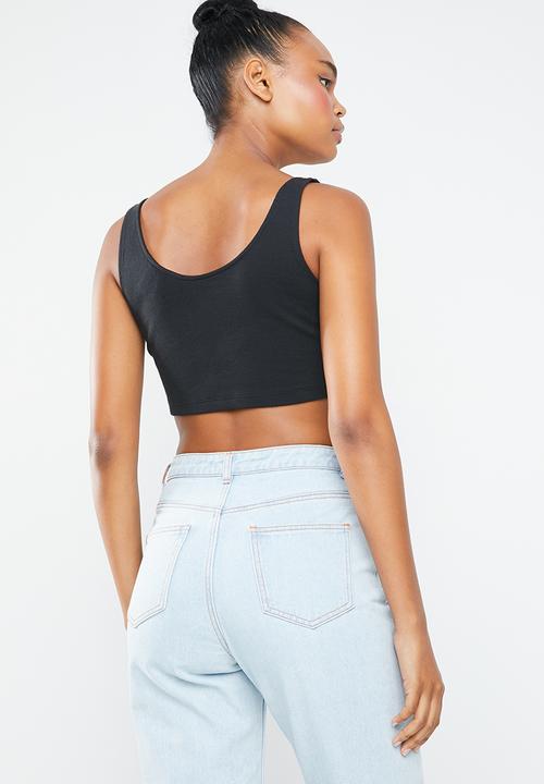 adidas Originals - Cropped tank - black