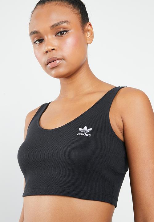 adidas Originals - Cropped tank - black