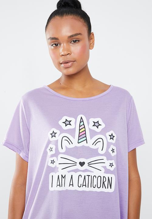 c(inch) - Sleep shirt - purple
