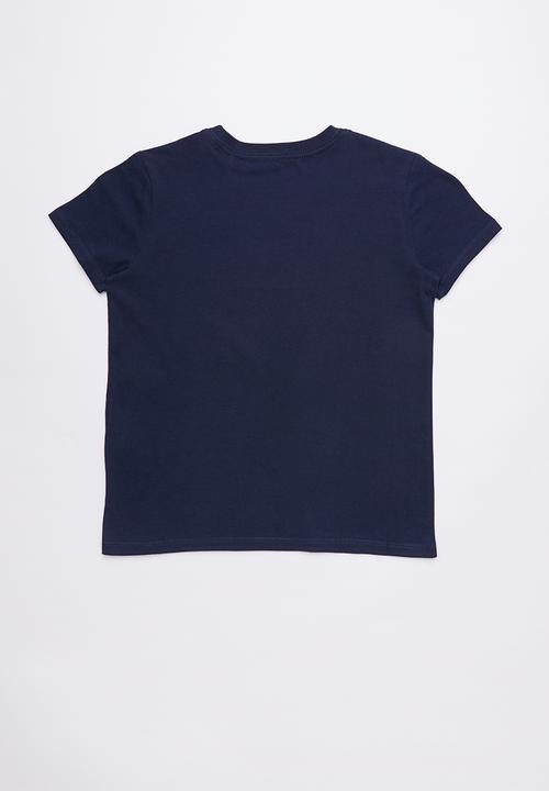 GUESS - Short sleeve core triangle tee - navy