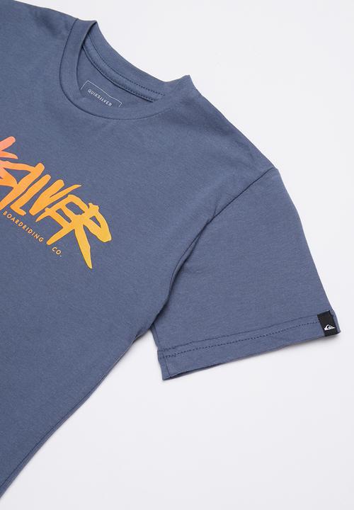 Quiksilver - Rough script tee - blue